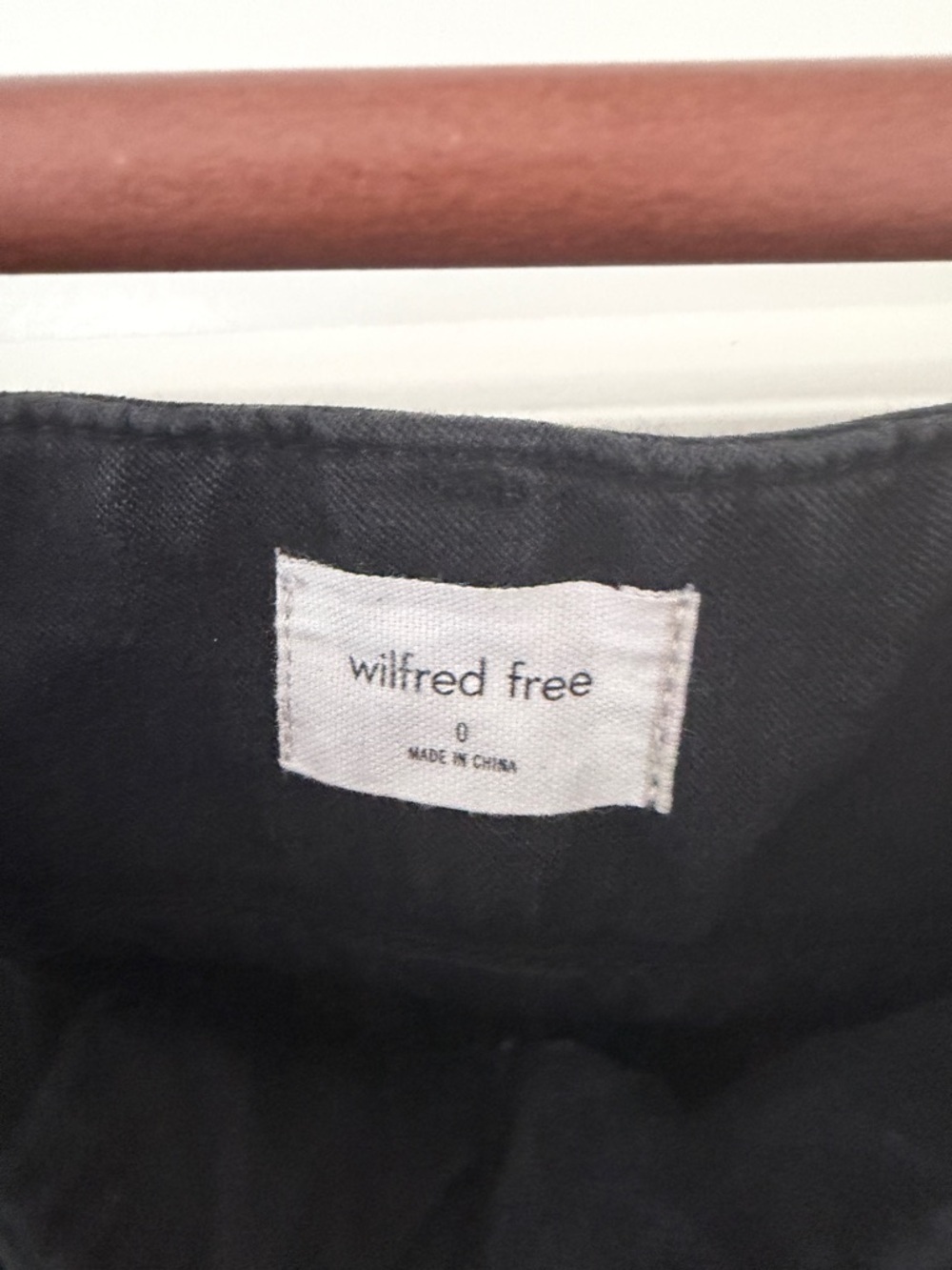 Wilfred Ascendant Black High Rise Wide-Leg Pants - Picture 5 of 6